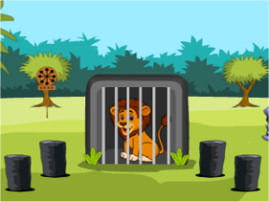 �yCute Lion Rescue�z�͂܂��Ă��郉�C�I����������E�o�Q�[���I